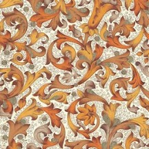 Traditional Florentine Print Paper in Brown Tones ~ Carta Fiorentina Italy